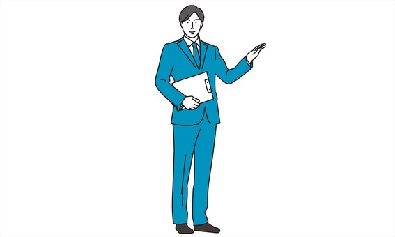 Businessman to guide Businessman to guide