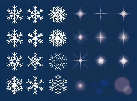 Snow crystal & glitter set Snow crystal & glitter set