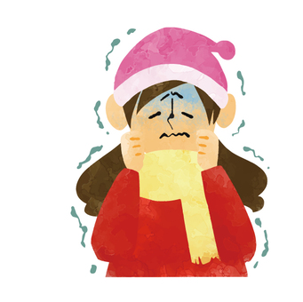 A cold woman A cold woman