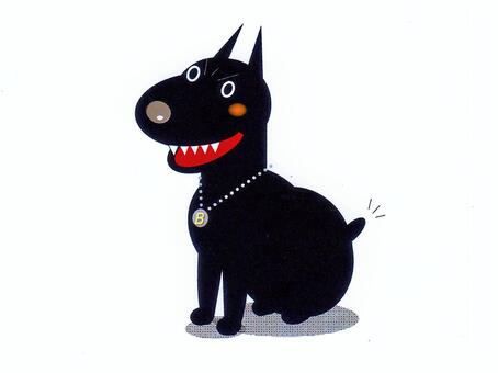 Blacky is waiting for meal. Blacky is waiting for meal.