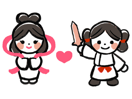 Yamato Takeru and Kushinadahime Yamato Takeru and Kushinadahime