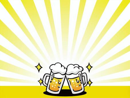 Drinking party with beer Illustration Frame 01 Drinking party with beer Illustration Frame 01