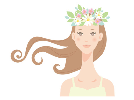 Woman_flower blossom Woman_flower blossom
