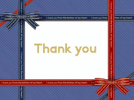 Ribbon Message Card (Blue) 01 Ribbon Message Card (Blue) 01