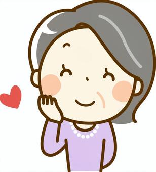 Senior woman with a smile Senior woman with a smile