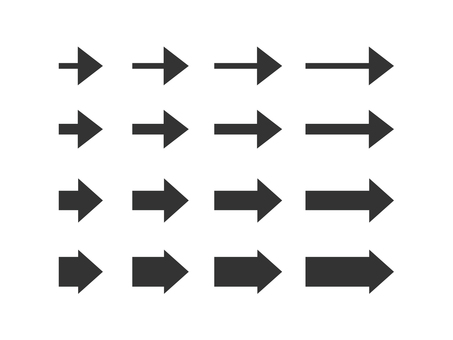 Simple arrow variation set Simple arrow variation set