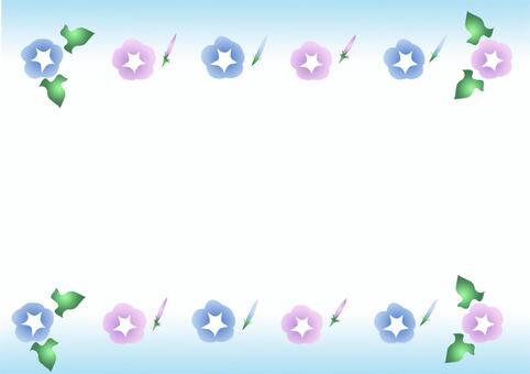 Frame of morning glory ① Frame of morning glory ①
