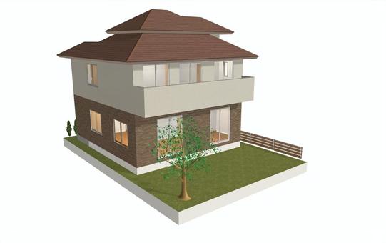 4LDK Floor plan ① (3-dimensional solid appearance ②) 4LDK Floor plan ① (3-dimensional solid appearance ②)