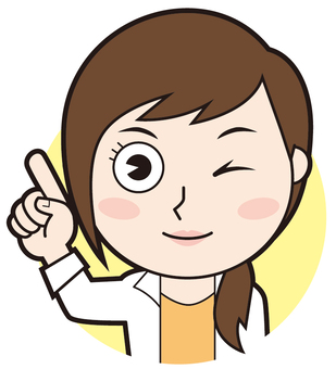 Pointing mother (wink) Pointing mother (wink)