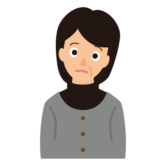 Worried, worried lady Worried, worried lady