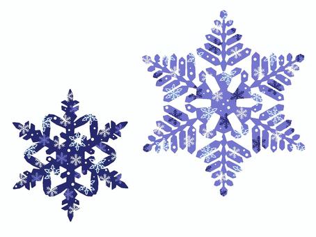 Crystal of snow Crystal of snow