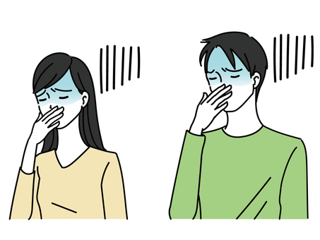 Women and men who feel sick Women and men who feel sick