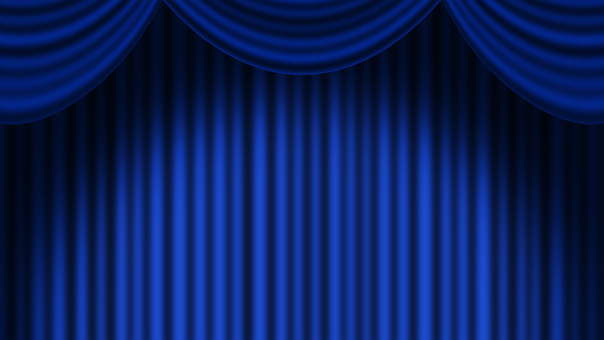 Full HD blue stage curtain background Full HD blue stage curtain background