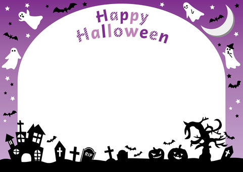 Halloween frame side Halloween frame side