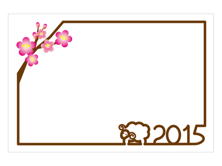 New Year card frame New Year card frame
