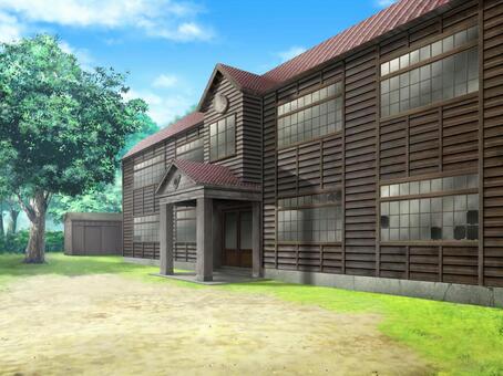 Wooden school building Wooden school building