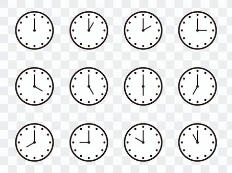 Simple wall clock (round index) Simple wall clock (round index)