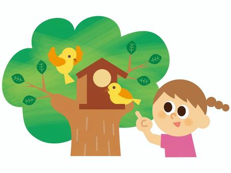 People _ Children's bird's nest box People _ Children's bird's nest box
