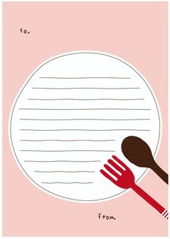 Fork and spoon stationery Fork and spoon stationery