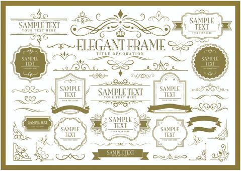 Elegant frame set Elegant frame set