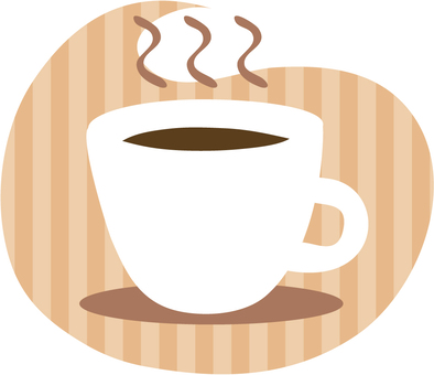 Coffee cup (striped background) Coffee cup (striped background)