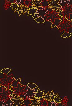 Autumn leaves wire frame vertical Autumn leaves wire frame vertical