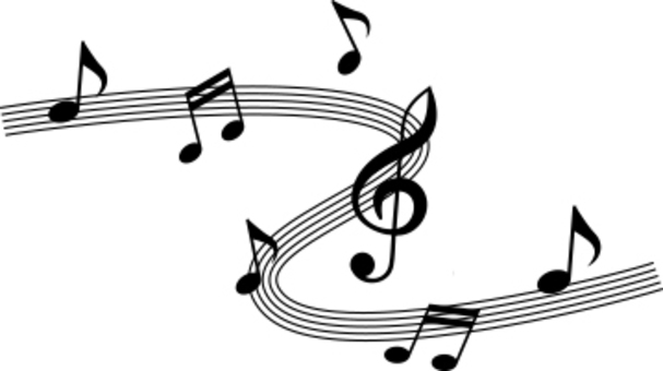Musical note and sound note black Musical note and sound note black