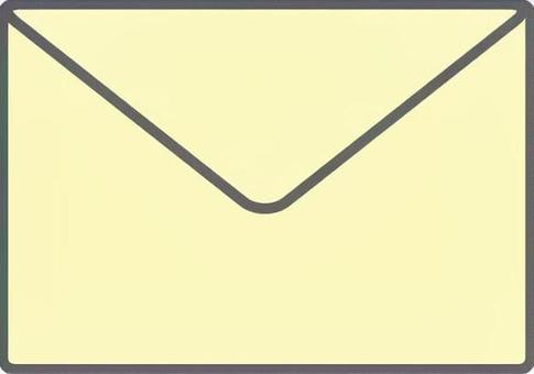 Letter set envelope pale yellow Letter set envelope pale yellow