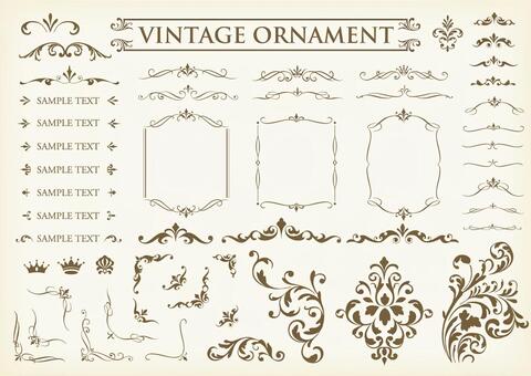 Vintage ornament set 30 Vintage ornament set 30