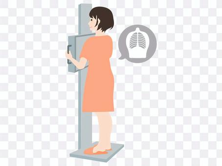 X-ray examination female X-ray examination female