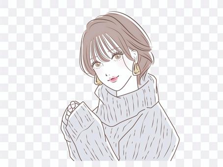 Bob hair woman Bob hair woman