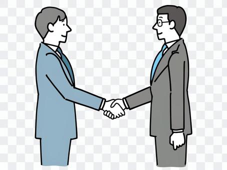 Two businessmen shaking hands Two businessmen shaking hands