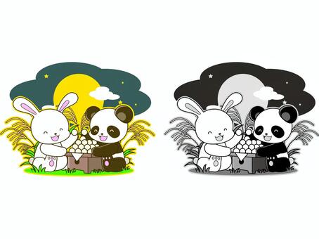 Panda illustration _ Tsukimi _ 02 Panda illustration _ Tsukimi _ 02