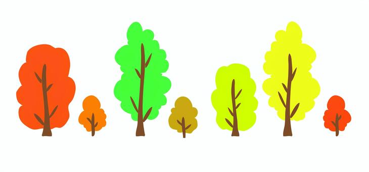 Material trees (street tree · park) autumn Material trees (street tree · park) autumn