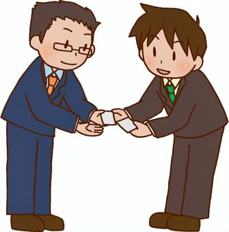 Business card exchange, personal network making Business card exchange, personal network making
