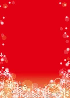 Snow crystal background (red) Snow crystal background (red)