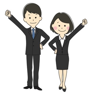 Suit men and women Suit men and women