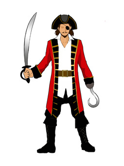 Captain of a pirate ship Captain of a pirate ship