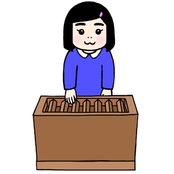 神社の参拝作法:お賽銭を入れる 神社の参拝作法:お賽銭を入れる