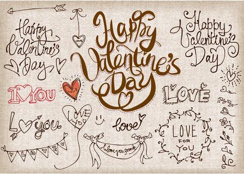 Illustration parts that can be used for Valentine's Day Illustration parts that can be used for Valentine's Day