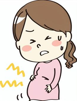 Pregnant woman hurts Pregnant woman hurts