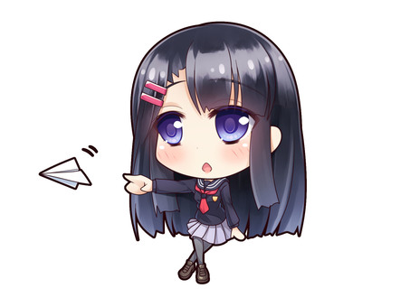 Uniforms girl with black hair _H2 Uniforms girl with black hair _H2