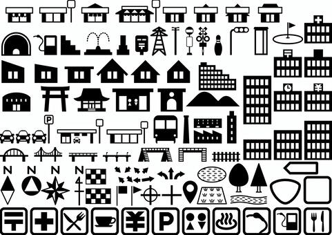 Map map icon mark Map map icon mark