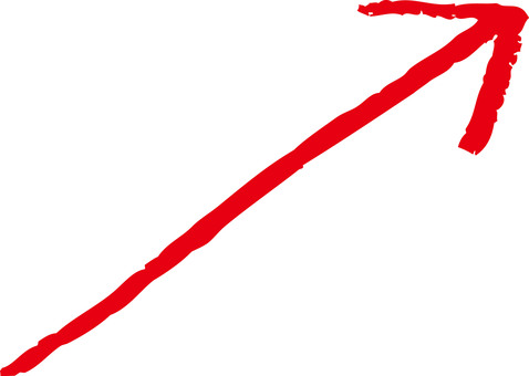 Hand drawn arrow-upward-UP red Hand drawn arrow-upward-UP red