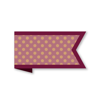 Ribbon banner with polka dots Ribbon banner with polka dots