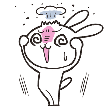 Rabbit with an exploding head Rabbit with an exploding head