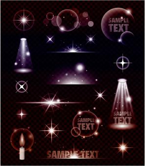 It is a transparent light effect SET It is a transparent light effect SET