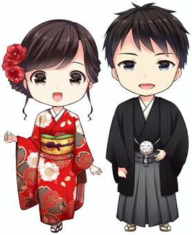 Kimono men and women Kimono men and women