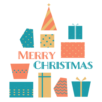 Christmas gift text illustration Christmas gift text illustration