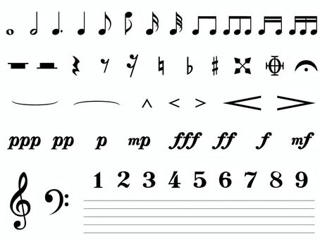 Music symbol set Music symbol set